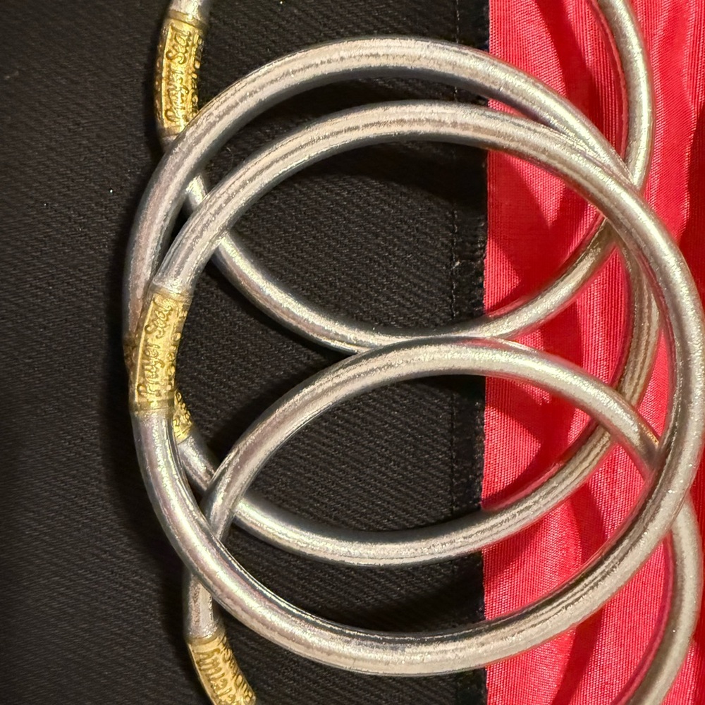 Chic Gold And Silver Bangles Set - image 3
